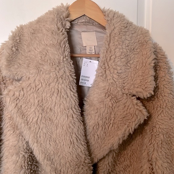NWT H&M Teddy Dress coat - Picture 3 of 6